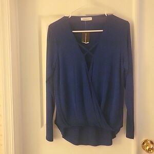 South Moon Under Abbeline Top, Size Small, Royal blue